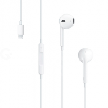 Наушники Проводная гарнитура Apple EarPods with Lightning Connector (MMTN2)
